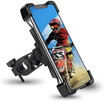 HASAGEI Soporte Movil Bici para 4.5" -7.2" Smartphones Anti Vibración Soporte Movil para Moto y Bicicleta de Montaña 360° Rotación para Manillar Universal (para el Manillar)