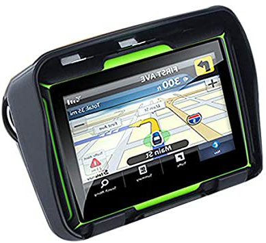 Cikuso Actualizado 256M Ram 8Gb Flash 4.3 Pulgadas Navegador GPS De Moto Impermeable Bluetooth GPS De Motocicleta Navegacion En Coche Mapa De Europa