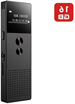 Mibao Grabadora de Voz Digital Portátil,HD Grabador de Sonido con Reproductor de MP3, Micrófono Incorporado Externo, Reducción de Ruido, Baterías Recargables