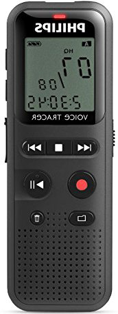 Philips Grabadora de Voz Digital Portátil DVT1150 | 4GB | Sonido HD | 44h de grabación | Activación por Voz | Conexión Plug & Play WinDs-MacOS
