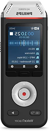 8GB Grabadora de voz digital profesional Philips DVT2110, Voice recorder grabadora de audio portatil