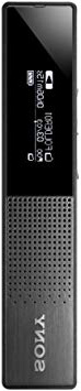 Sony ICD-TX650 - Grabadora de voz digital ultra delgada de 16GB, negro