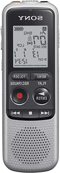 Sony ICD-BX140 - Grabadora digital (4GB), plateado