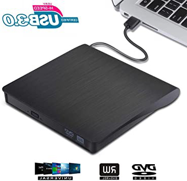 VGROUND Grabadora CD/DVD Externa, Ultra Slim Portátil Lector USB 3.0 Unidad de DVD Externa para Macbook, Laptop Desktops, PC, Windows 7/8/10/XP/Vista/Mac OS