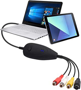 







FONCBIEN VHS to Digital Converter - [Actualizar] USB 2.0 Video Audio Grabadora De Captura Adaptador Tarjeta V8 / Vi8 VHS a DVD Convertidor TV DVR VCR CCTV Videocámara a PC para y Windows 10/8






