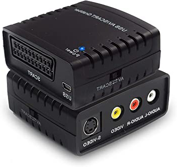 Rybozen Convertidor de captura de vídeo USB, Scart VHS a DVD Digital Grabber Grabador , Capturadora Digitalizadora de vídeo para Mac Windows