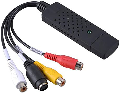 FONCBIEN VHS a Digital- Capturador Audio+Video/Grabber/Grabador Versión Tarjeta Adaptador VHS VCR TV a DVD Compatible con Win 2000 / Win XP/Win Vista/Win 7 / Win 8 / Win 10 (For Window)