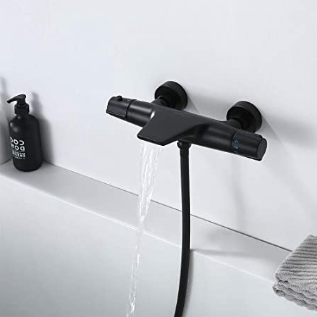 Homelody Grifo de Bañera Negro