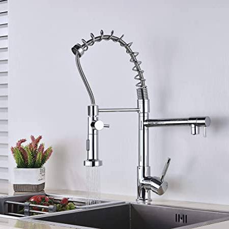 Saeuwtowy Latón cromado Grifo Cocina,Grifo