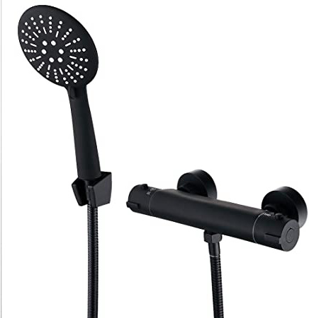 Columna Ducha Negro Termostatica 20-50℃