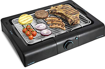 Cecotec Barbacoa eléctrica PerfectCountry BBQ con 2000 W de Potencia y Revestimiento RockStone (Sin Patas)