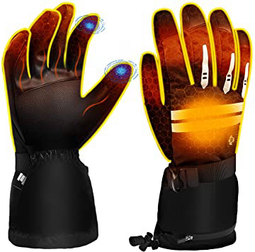 EEIEER Guantes Calefactables Recargables, 7,4V