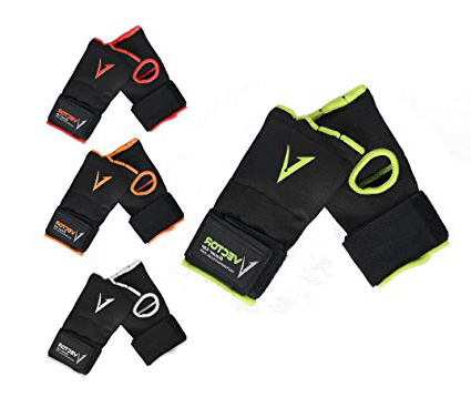 Vector Sports - Vendajes de mano de Gel Acolchado para entrenamiento, Unisex, Protector de puño, para ser usado debajo de los guantes para boxeo MMA Kickboxing Muay Thai, 4 colores