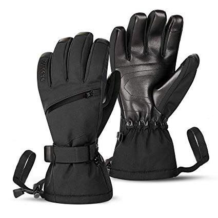 Unigear Guantes de Esquí Impermeable Super Cálido Calientes Nieve Snowboard Pantallas Táctiles Anti-Viento Antideslizante Esquiar Acampada y Senderismo Moto Ciclismo Deportes Invierno Unisex