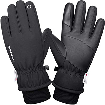 coskefy Guantes Moto Invierno Guantes Esquí Impermeable para Hombre y Mujer Guantes Nieve Pantallas Táctiles Calientes Guantes Invierno Termicos para Snowboard Ciclismo con 3M Thinsulate