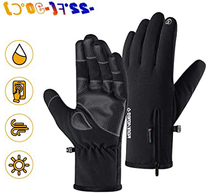 COSYINSOFA Guantes De Esquí Impermeable Calientes Pantalla Táctil de Dedo (-22 ℉ (-30 ℃) para Esquí Motocicleta Ciclismo Escalada Senderismo Caza Guantes Deportivos al Aire Libre