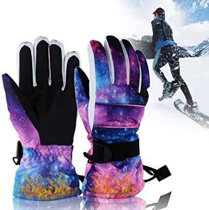 PINPOXE Guantes Esquí, Guantes de Invierno, Pantalla Táctil Guantes, Impermeable a Prueba de Agua Invierno para Ciclismo Escalada Senderismo Acampada Guantes esquí Mujeres Hombres, XL