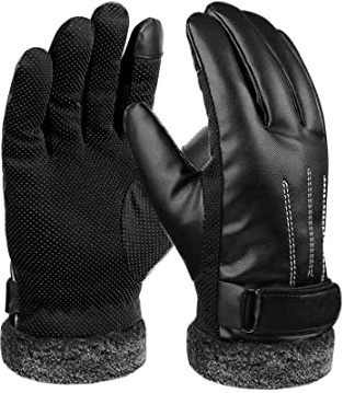 Guantes de Invierno , otutun Guantes de Pantalla Táctil Cortavientos Impermeable Guantes Ciclismo Invierno Unisex Antideslizante Exterior Guantes Deportivos para Caminar Correr Bici Motocicleta