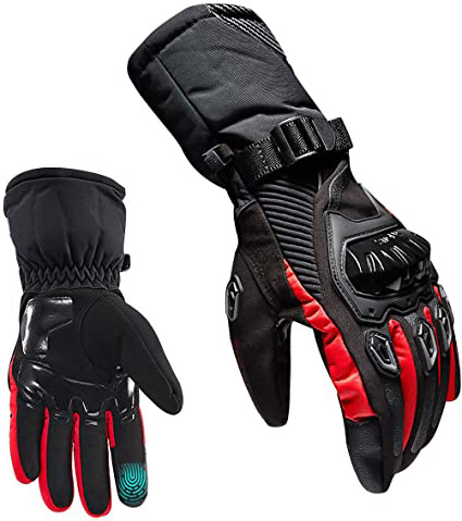 TRILINK Guantes para Moto de Invierno para Hombre y Mujer - Táctiles, Resistentes al Frío, Impermeables para Escalada, Senderismo y otros Deportes Invernales al Aire Libre (XXL)