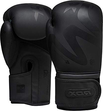 RDX Guantes de Boxeo para Muay Thai y Entrenamiento | Convex Cuero Mitones para Sparring, Kick Boxing | Boxing Gloves para Saco Boxeo, Combate Training