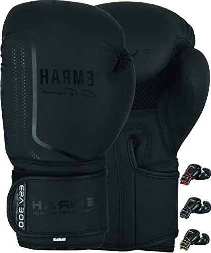 EMRAH ESV-300 Guantes de Boxeo Kick Boxing Muay Thai Saco Entrenamiento Adulto Sparring Cuero DX Hide Boxing Gloves Sparring Gloves