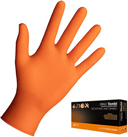 Guantes de nitrilo naranja |