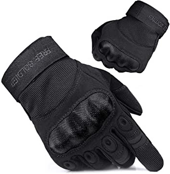 FREE SOLDIER Guantes Moto Verano Hombre Guantes Tacticos Militares Combate para Deportes al Aire Libre, Escalada, Ciclismo, Bicicleta Montaña, MTB, Airsoft, Paintball, Senderismo, Acampada, Trabajo