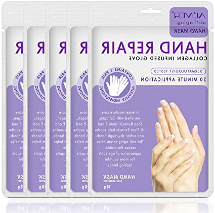 Mascarilla Para Manos, (5 Pares) Guantes Hidratantes, Guantes Hidratantes De Terapia Natural, Mascarilla Exfoliante Para Manos Exfoliantes Para Manos Secas, ReparacióN De Pieles áSperas