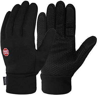 VBIGER Guantes de Invierno Calientes a Prueba del Viento Guantes para el Clima Frío de Pantalla Táctil con Diseño Antideslizante
