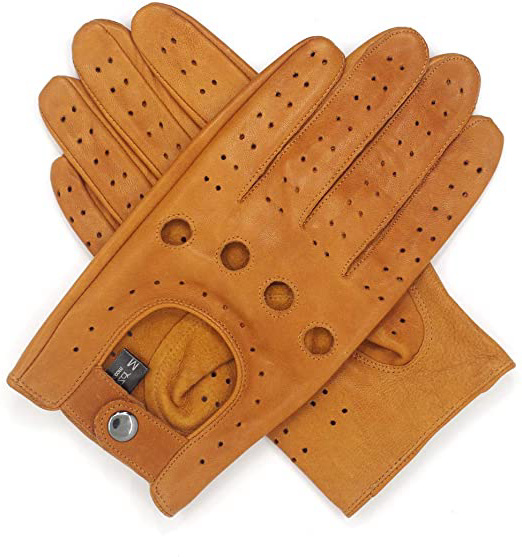 Harssidanzar Guantes de cuero de