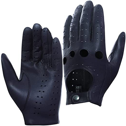 Harssidanzar Guantes de cuero de