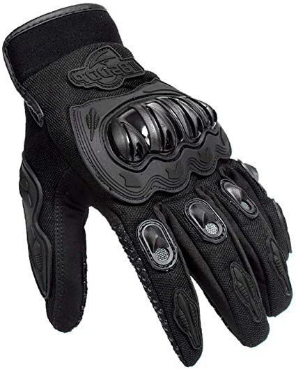 Carrfan Hombres Guantes de Motocicleta