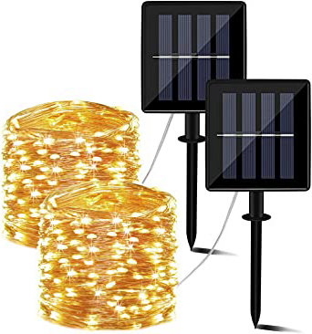 Guirnaldas Luces Exterior Solar, 14m