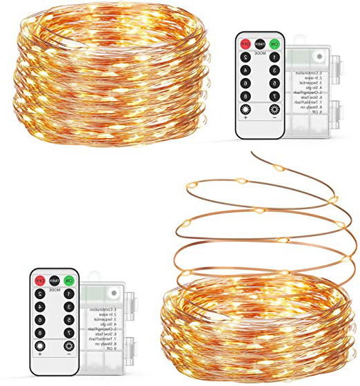 Guirnalda luces pilas【2 * 10M】,