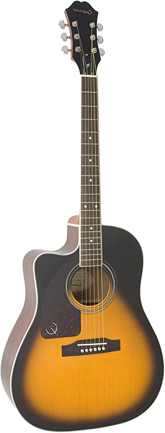 Epiphone AJ-220SCE - Guitarras electroacústicas, color vintage sunburst