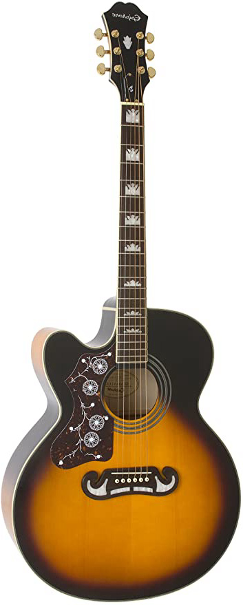 Epiphone EJ-200SCE - Guitarras electroacústicas, color vintage sunburst