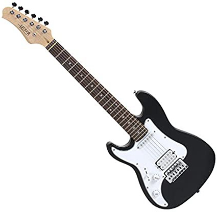 Rocktile Sphere - Guitarra eléctrica infantil, 3/4, color negro