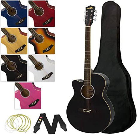 Tiger ACG4-BK - Guitarra electroacústica,