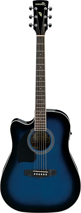 Ibanez PF15ECE-TBS Guitarra electroacústica, Transparente