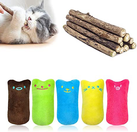 MOULLY 5PCS Hierba Gatera Juguete,