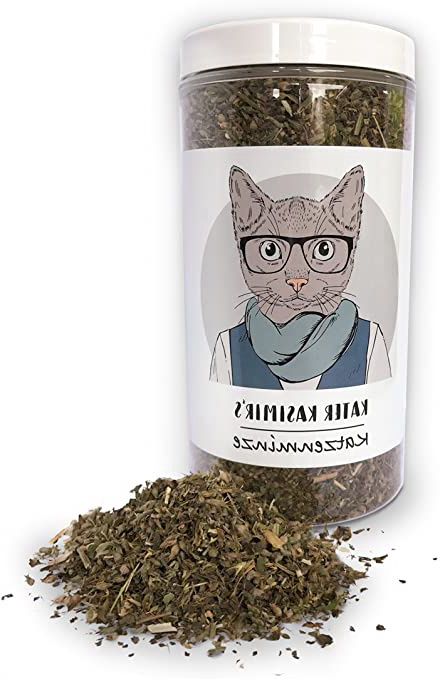 Hierba gatera (para Gatos/Catnip) Hace a su Gato Feliz. Paquete XXL de 60g Solo la Mejor Hierba gatera para su pequeño Amor (Seca y en pequeños Trazos).