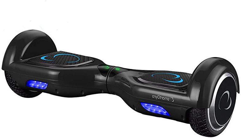 SMARTGYRO X2 Patinete Eléctrico Hoverboard, Antipinchazos, Batería de Litio 4400 mAh, Velocidad Máxima 12 Km/h, Certificado UL, Unisex Niños, Negro, 6.5 Pulgadas