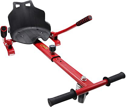 Hiboy 8435518000358 Asiento, Silla de Hoverboard Self Balancing Compatible con Todos los Patinetes Eléctricos de 6.5, 8 y 10 Pulgadas, Niños, Kart Rojo