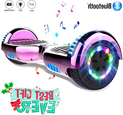 COLORWAY Hoverboard Hover Scooter Board 6.5 Pulgadas con Ruedas de LED, Patinete Eléctrico con Bluetooth de 700W Auto-Equilibrio
