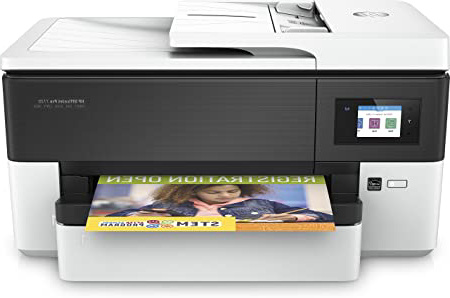 HP 7720 Officejet Pro - Impresora multifunción de formato ancho (impresión A3 y A4, pantalla táctil en color, memoria 512 MB, AAD de 35 hojas, impresión a doble cara, fax, AirPrint), color blanco