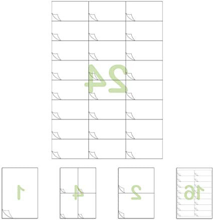Gluetack –Etiquetas Adhesivas 70x37mm (A4)–25