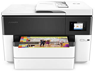 HP OfficeJet Pro 7740 – Impresora multifunción de gran formato (impresión y escaneo A3, pantalla táctil, memoria 512 MB, AAD de 35 hojas, doble cara, fax, Apple AirPrint), color blanco