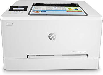 HP Laser Jet Pro M254nw - Impresora color láser (hasta 21 ppm, ethernet y Wi-Fi, inalámbrico, DDR de 256 MB, disco duro de 2 GB, Windows 7, 8, 8.1 y 10, HP Auto-On/Auto-Off, USB frontal) blanco