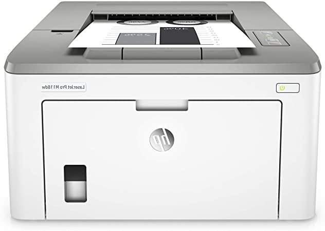 HP M118dw LaserJet Pro Impresora Láser (Impresión a Doble Cara, Wi-Fi, HP Smart, hasta 49 ppm, pantalla LED, USB 2.0), Blanco