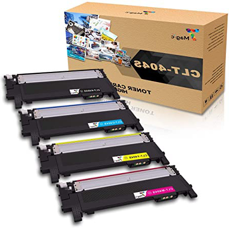 CLT-404,7Magic Tóner Compatible con Samsung CLT-P404C CLT-404S, CLT-K404S CLT-C404S CLT-M404S CLT-Y404S, Compatible con Samsung Xpress SL C430 C430W C480 C480W C480FN C480FW Impresora(4 Paquete)